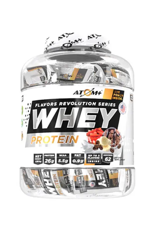אבקת חלבון אטום פלוס 62 מנות אישיות כשר | ATOM+ WHEY