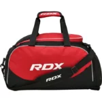 RDX R1 GYM KIT DUFFLE BAG - BACKPACK STRAPS & SHOES COMPARTMENT RED / BLACK
