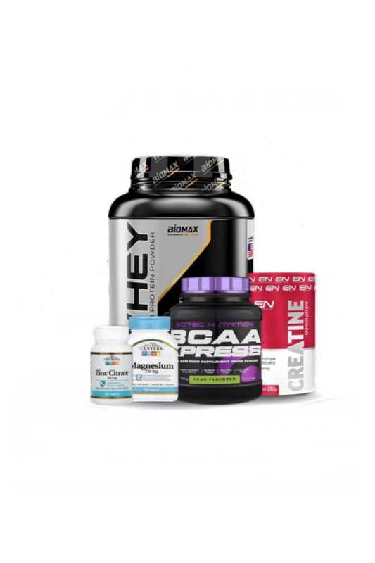 מבצע חלבון מי גבינה עם קראטין וחומצת אמינו ומגנזיום ואבץ